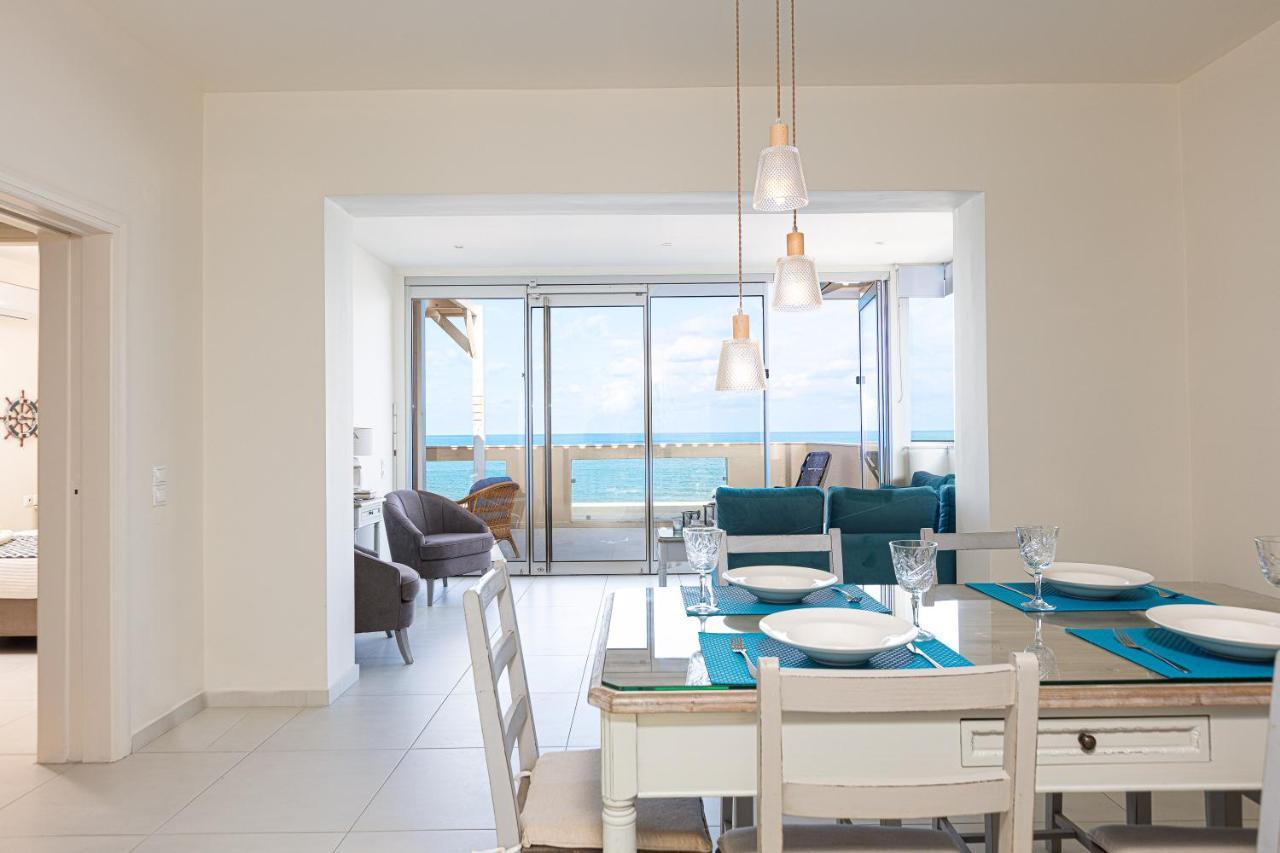 Nathalie'S Beachfront Apartment Rethymno Exterior foto